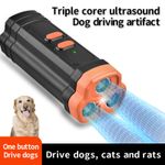 Mini Ultrasonic Dog Repeller Anti-Bark Deterrent Tool Long Range Outdoor Safety