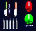 2 x Clip On Rod Tip Lights Red/Green & x 5 CR425 Batteries Variations