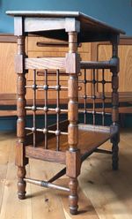 Antique Arts & Crafts Oak Liberty & Co. Reading Table Bookstand c.1900 