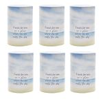 Set of 6 Scattering Ashes Urns, Scatter Tube, Cremation Urn 12cm I wait for you