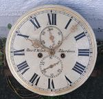 MILNE ABERDEEN LONGCASE regulator  CLOCK DIAL+movent 13 INCH C 1850