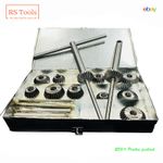 Engine Valve Seat Cutter Carbon Steel HCS Cutter 10 Pcs set With Metal Box UK