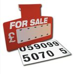 10 Red For Sale Sign Board, Car Price/Pricing Sun Visor  Vehicle/Auto Price Kit