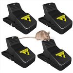 4x Reusable Mouse Traps Durable High-Sensitivity Fast & Effective Rats Catcher