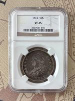 1812 Capped Bust Half Dollar NGC VF-25