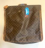 Louis Vuitton Monogram Canvas & Leather Garment Suit Carrier Bag Brown Pockets