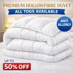 Hotel Quality Duvet Quilt 4.5 10.5 13.5 15 Tog Single Double Super King All Size