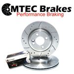 FOR FORD FIESTA MK7 08-17 FRONT BRAKE DISCS VENTED AND & PADS OEM QUALITY 258mm
