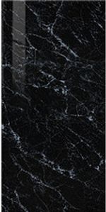 12p 300x600Black Porcelain Marble Effect Gloss Floor Wall Kitchen Bathroom Tiles