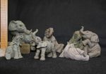 Collection of Elephant Sculptures. ( Martha Carey ) Lot 1