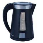 Via Mondo Black 240V / 900W 1.7l Kettle Low Wattage for Caravans Motorhomes