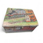 Vintage Thomas & Friends Wooden Toy Box Stool Original Dalby Illustrations