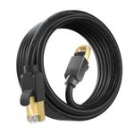 30m Outdoor Cat 7 Ethernet Cable ¦ Shielded RJ45 ¦ 10Gbps ¦ UV Resistant ¦Black