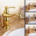Deck Mounted Brass Single Handle Bathroom Basin Mixer Tap Faucet  mzh038