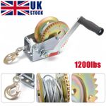 Manual Hand Winch1200lbs Boat Trailer Caravan 10m-33ft Cable Length Marine Pull