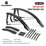 ROCKBROS Bike Mudguards Bicycle Quick Release Fender Adjustable Front Rear Set