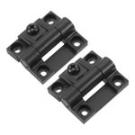 2Pcs Adjustable Torque Hinge, Plastic Adjustable Position Control Hinges, Black