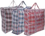 10x Extra Large LAUNDRY BAGS Zipped Reusable Strong Shopping Storage Bag Moving