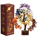 Crystal Tree of Life 7 Chakra Gemstone Bonsai Tree Gift Home Decor