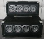 4 WAY LIGHT WEIGHT BLACK CARPETED GRILLED TWEETER BOX