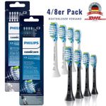 4/8 Pack Philips Sonicare C3 Premium Defence Sonic Toothbrush Heads White Black