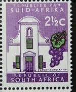 SOUTH AFRICA 1967 SGA242. 2½c. GROOT CONSTANTIA - WMK SIDEWAYS  -  MNH