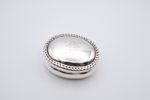 Quality Antique Solid Silver Oval Trinket Box Hallmarked Birmingham 1896
