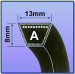 A SECTION V-BELT SIZES A47 - A76 V BELT 13MM X 8MM VEE BELT FAST POSTAGE
