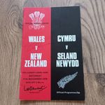 Wales v New Zealand 1978 Signed Rugby Programme