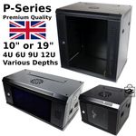 19" 10" 4U 6U 9U 12U 15U Network Data Cabinet Comms Wall Rack Patch Panel Switch