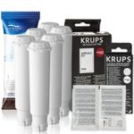 6 Water Filter For Krups F088 Cleaning Tablets XS3000 Descaler F054 Coffee Set