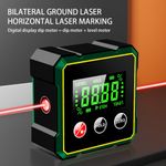 Digital Angle Finder with Electronic Laser 4-side Strong Magnetic Angle Gauge