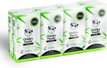 The Cheeky Panda Bamboo Pocket Tissues 8 Pack of 10 Ultra Soft 3-Ply  White UK