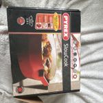 PYREX SlowCook Red Round Ceramic Casserole Pan 3.6L With Lid