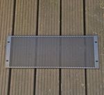 4U 19in Black Metal Rackmount Perforated Vented Blanking Panel for Rack Case