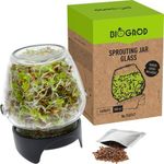 Sprouting Twist Glass Jar Kit for Sprouting Seeds Includes Indoor