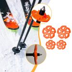 Set of 2 replacement baskets for hiking, round, for snow and