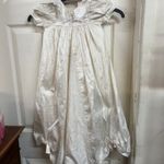 Little Darlings 100%silk Christening Gown Cream Ivory 3 Months