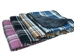 PnH® Sofa, Pet Throw, Cosy Teddy Fleece Blanket, Check Design, 4 COLOURS 2 SIZES