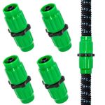 4PCS Expandable Garden Hose Repair Kit Hose Connector Fitting for 5/8" 3/4"