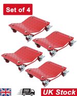 Set of 4 Car Dolly Wheel Tire Dolly Heavy Duty Skate Auto Repair Dolly 6000LBS