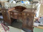 Chippendale Revival Breakfront Mahogany Sideboard Circa 120s