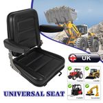 Universal Tractor Seat Suspension with Armrest For Dumper Forklift Mower Digger