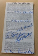 Angela Lansbury Sheila Hancock Patience Collier Hand Signed Theatre Program Page