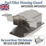 For Defender TD5 Fuel Filter Housing Guard Back & Front Plate Stainless Steel