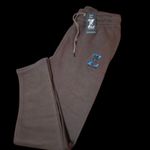 Men's Fleece Joggers - Belt Loops, Drawstring & Zip Pocket Straight-Leg