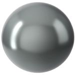 Swarovski Pearls Round Half Drilled Crystal Dark Grey (5818)
