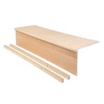 Oak Stair Cladding Treads with Reversible Risers Staircase Kit with Adhesive