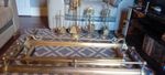 x3 Vintage quality Brass Fire Fenders And Companion Sets joblot 