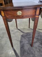 antique repro Pembroke side inlaid occasional dining table